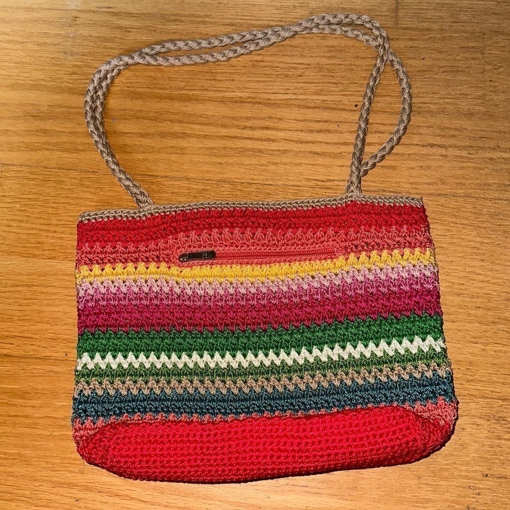 THE Sak multi color crotched hobo-boho tote bag